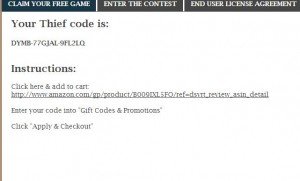 Thief - Obtenez votre coupon de réduction