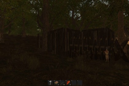 Rust - Trunks prend la pose devant notre magnifique maison