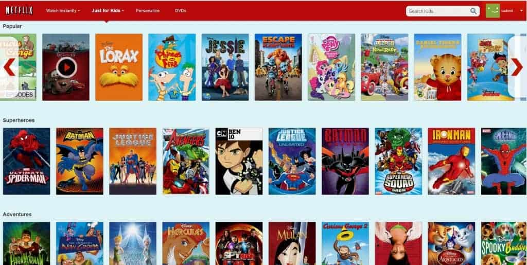 Netflix - Dessins animés