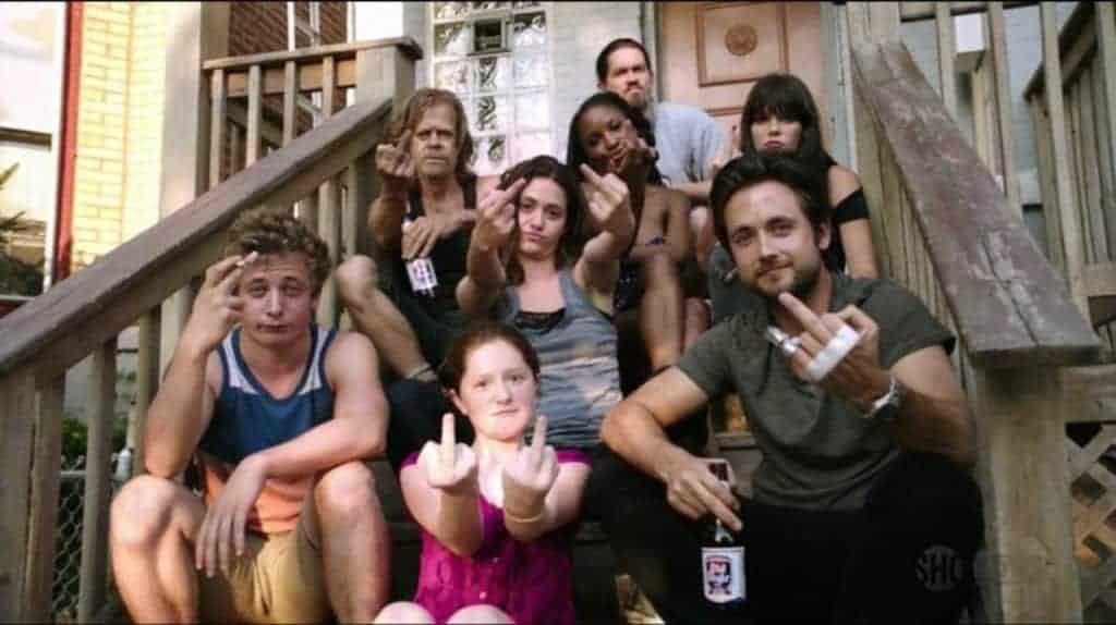 Shameless - La famille gallagher - fuck off