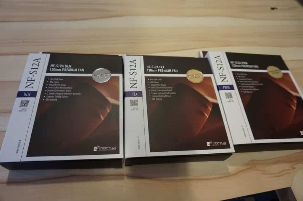 Noctua NF-S12A : Les 3 modèles proposés