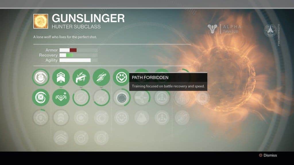 Destiny - L'arbre de compétences simplifié