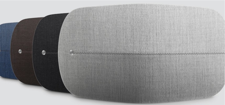 L'A6, la nouvelle coquetterie de Bang&Olufsen, disponible en 4 couleurs.