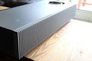 Naim Mu-So - Le dissipateur thermique est d'une discrétion relative...