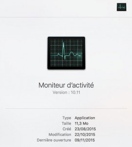 OSX El Capitan - Solution aux Bugs - Avez-vous pensé à regarder le moniteur d'activité ?