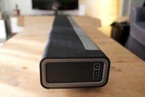 Sonos Playbar & Sub - La Playbar et ses formes élancées... ©Photos Violaine Fouillouse