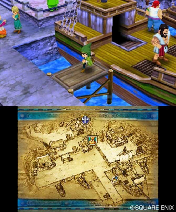 Dragon Quest VII Une carte bien pratique par moment.