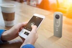 Gérez vos prises de vue a partir de l'application, idéal