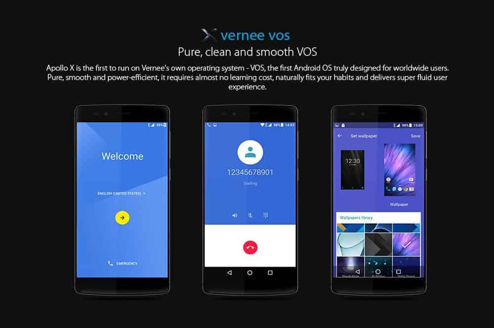 Vernee Apollo X - Un OS dédié.