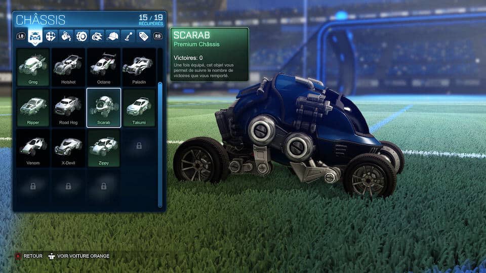 Un large choix de véhicules, tous modifiables.