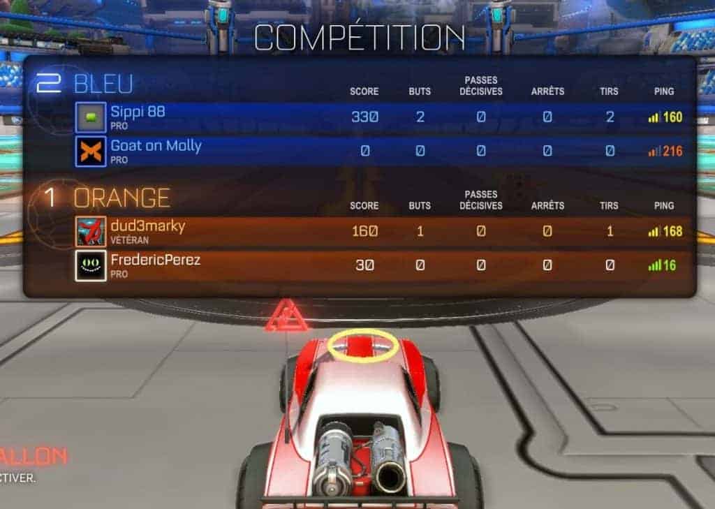 Un ping trop élevé chez vos adversaires ou entraine inévitablement des lags.