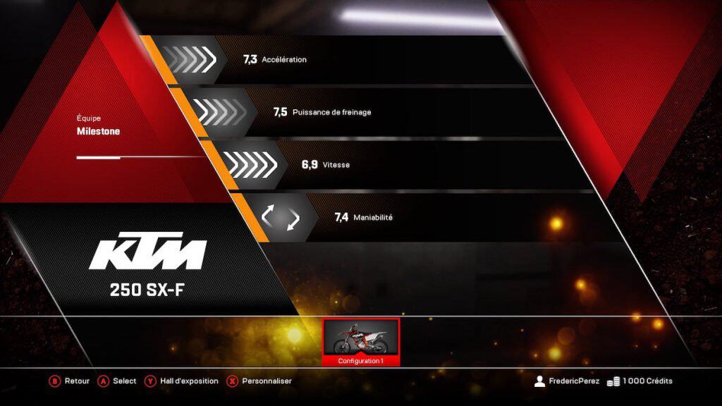 MXGP 3 - Les menus n'ont pas vraiment évolués mais il était déjà fonctionnel donc pourquoi pas.