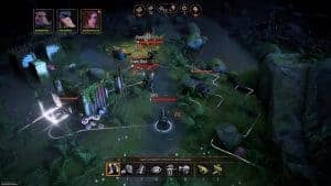 Les combats sont sous forme de jeu de plateau tour par tour