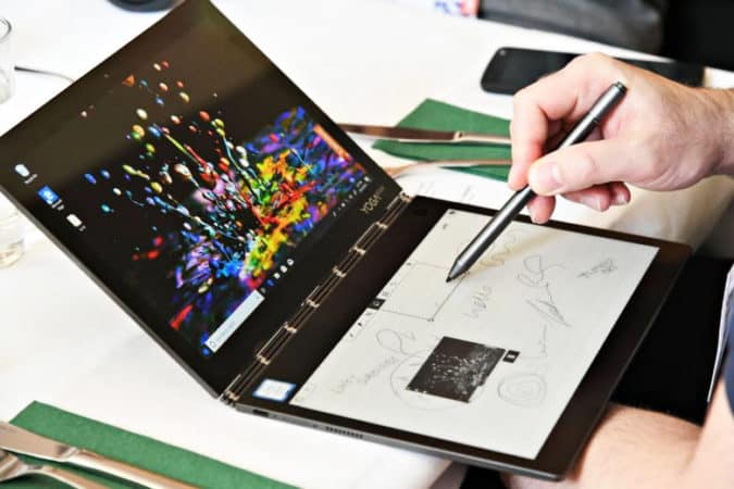 Le mode "Tablette graphique" du Yoga Book C930