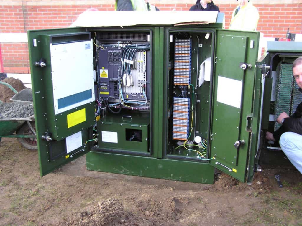 Voici une borne de raccordement DSLAM VDSL