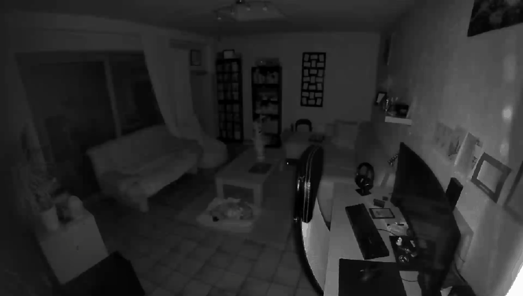 Le mode infra-rouge de la caméra de sécurité Wi-Fi C2