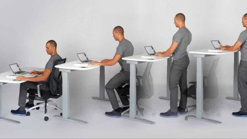 Certains bureaux permettent la position debout