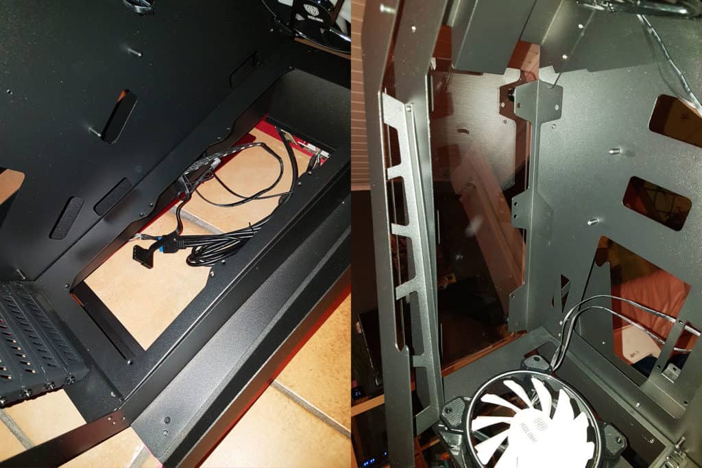 L'intérieur du boîtier Kolink Outline