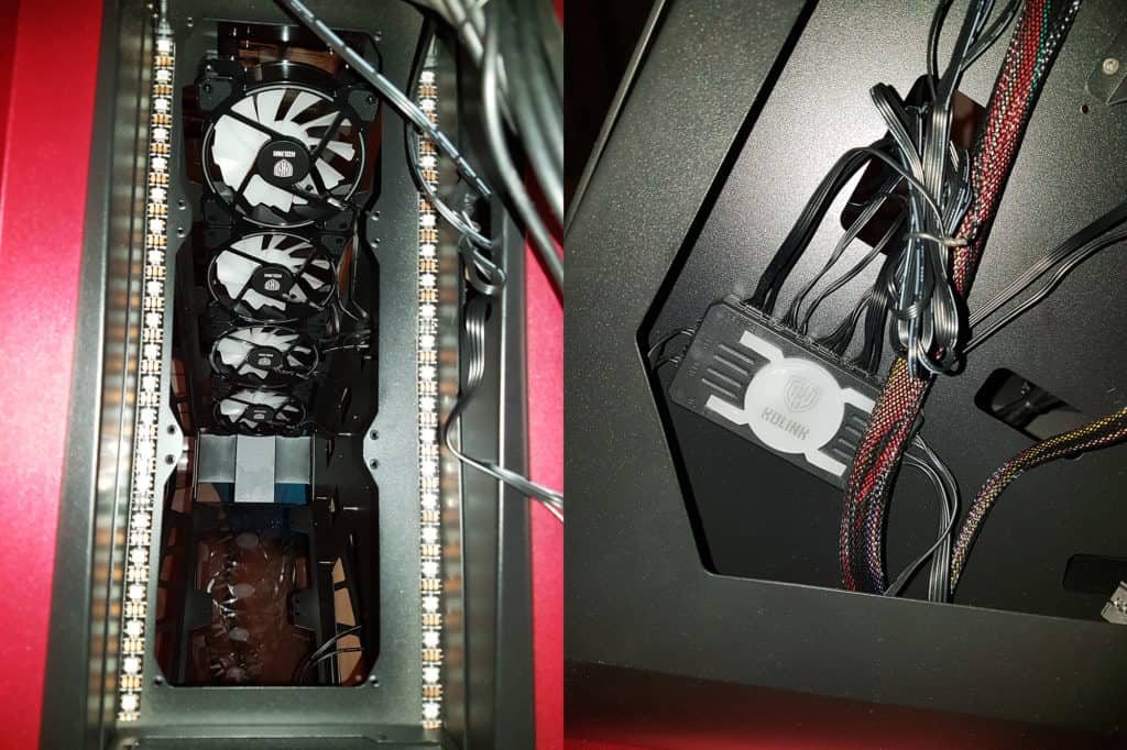 L'installation RGB du boîtier Kolink Outline