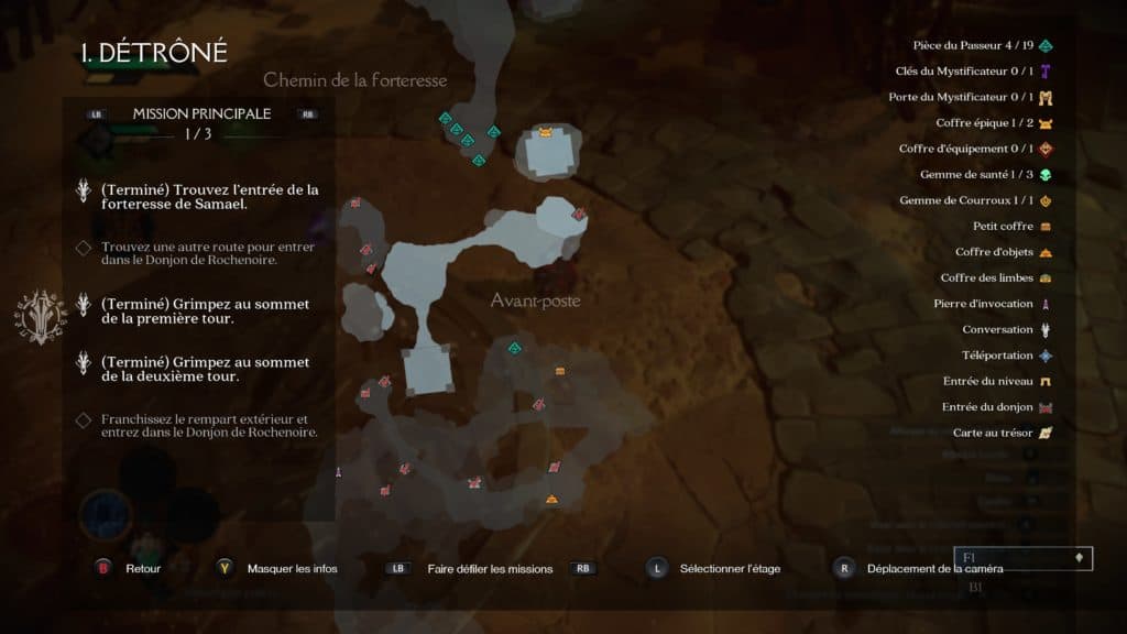 Darksiders Genesis - Sur la carte on voit tout, sauf notre personnage...