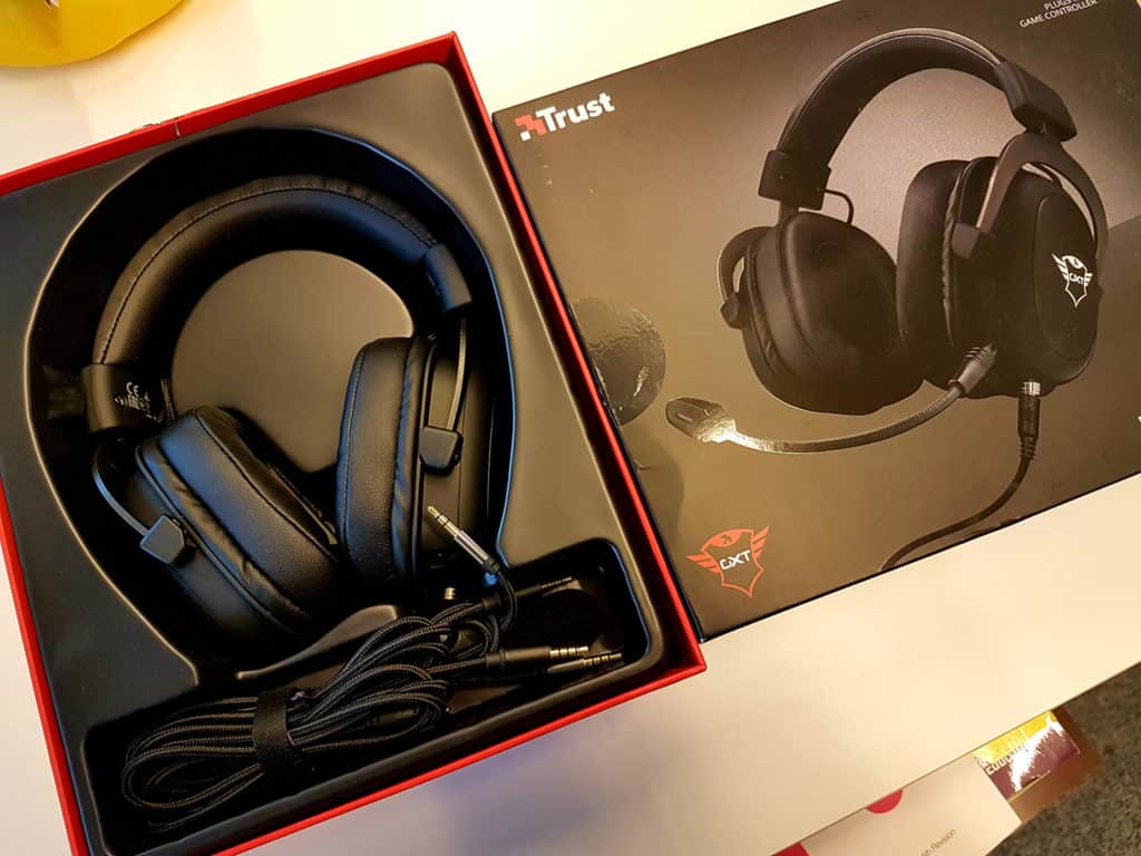 Le casque GXT 414 Zamak dans sa boîte