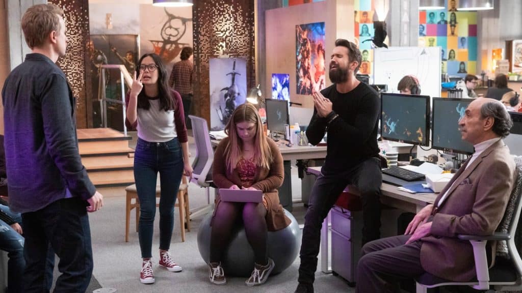 Une bonne partie du casting sur cette photo