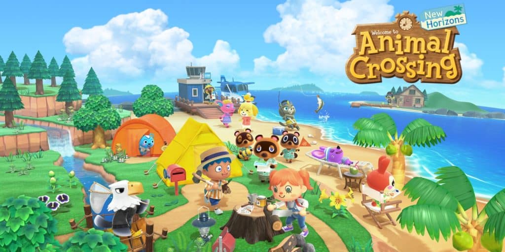 Le visuel officiel de Animal Crossing New Horizons