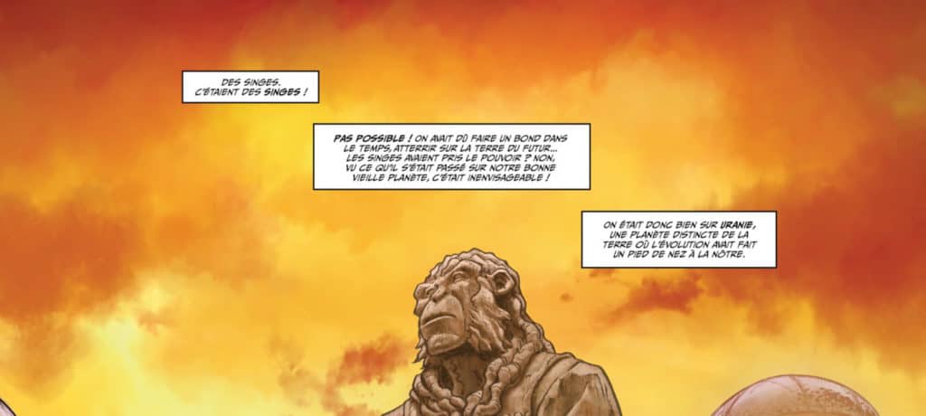 La planète des singes mais futuriste.