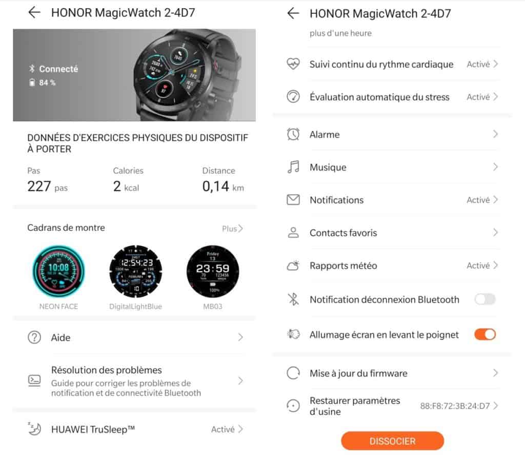 Magic Watch 2 options application