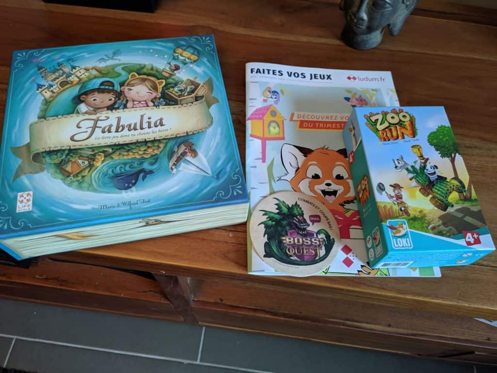 Voici le contenu de la Marmots Box de Ludum