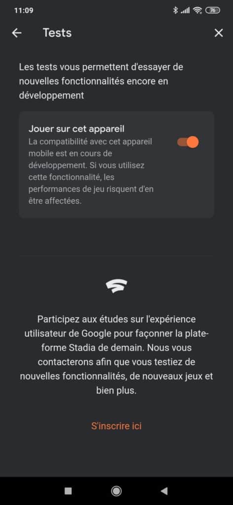 Google Stadia : cochez cette case pour jouer sur votre smartphone Android