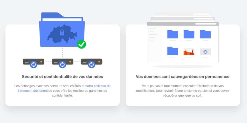 kDrive sécurité des données