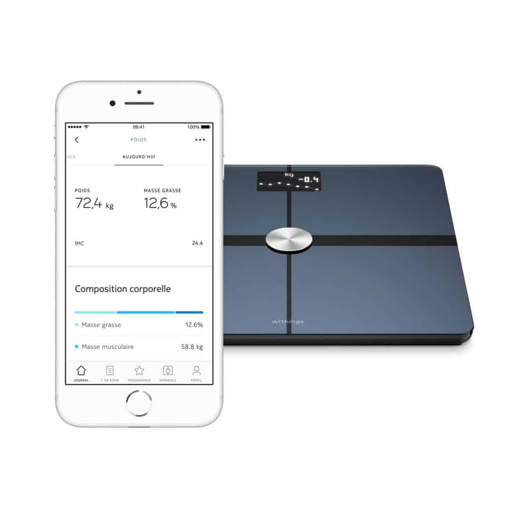 La balance Withings permet de gérer son poids à l'aide d'une application smartphone