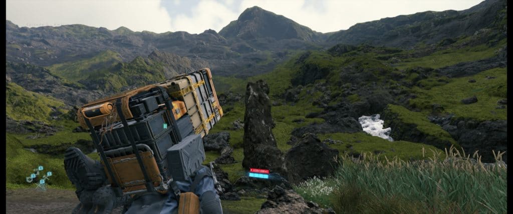Sam Porter Bridges gravissant une montage dans Death Stranding PC