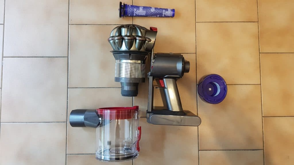 La base V8 démontée