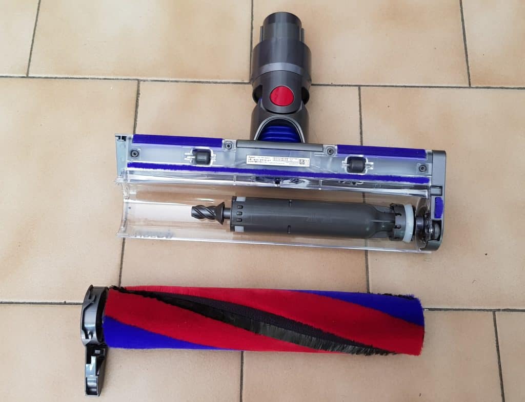 La brosse Slim Fluffy démontée