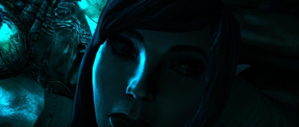 Gros plan sur un visage dans Kingdoms Of Amalur Re-Reckoning