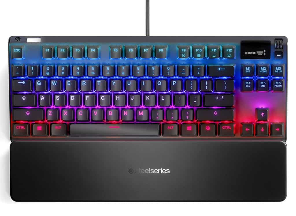 Le SteelSeries Apex Pro TKL vu du dessus