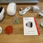 Le contenu de la boite de la Chacon IPCAM-BE02