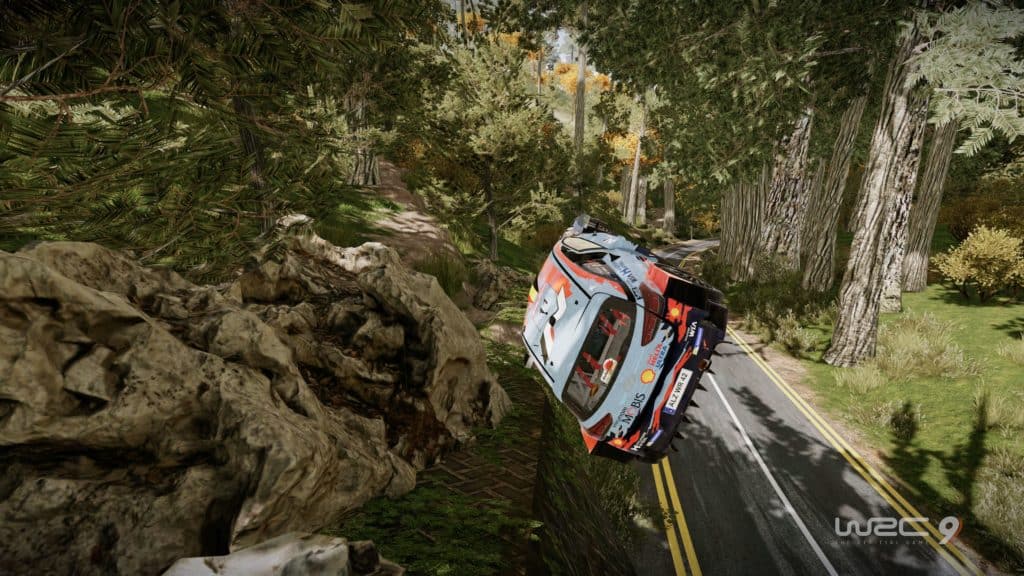 wrc 9 accident