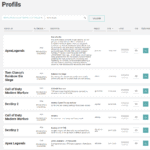 Les profils tout faits pour le Nacon Revolution Unlimited Pro