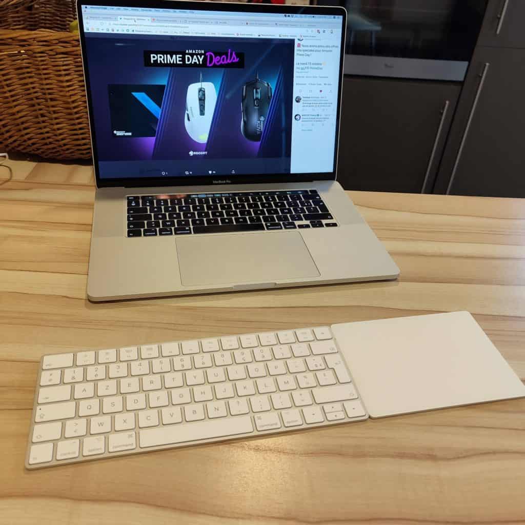 Le trackpad se conjugue parfaitement avec le Magic Keyobard