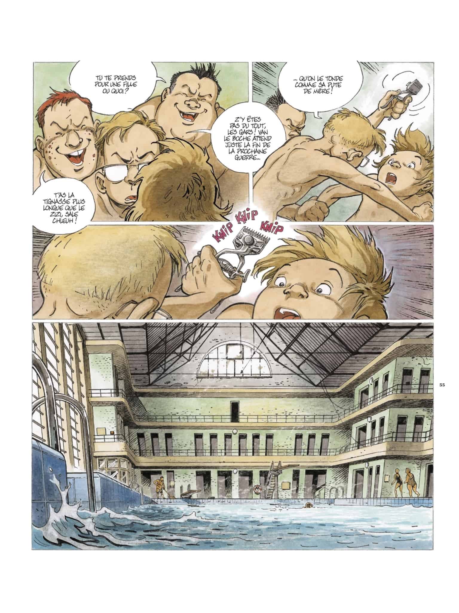 La scène de la piscine est prenante - La Bête