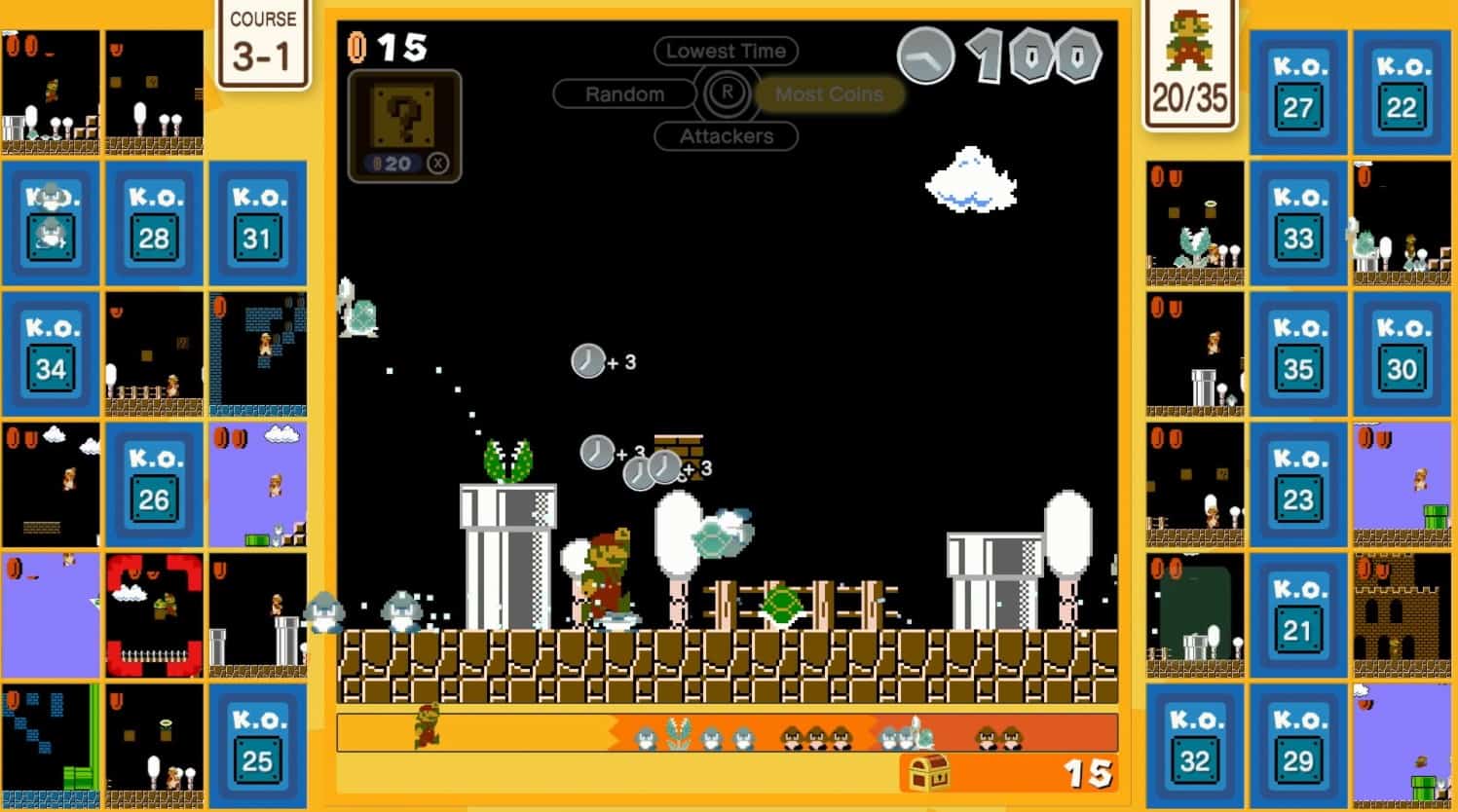 Envahir et comboter sur Super Mario Bros 35