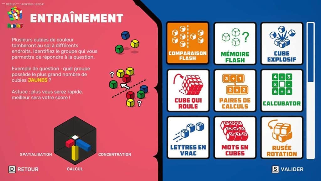 professeur rubik's entrainement cérébral