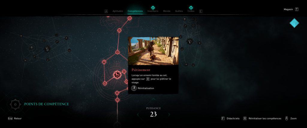 L'arbre de compétences de Assassin's Creed Valhalla