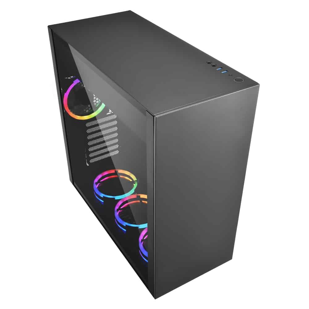 Aperçu du panneau frontal de la Sharkoon Pure Steel RGB