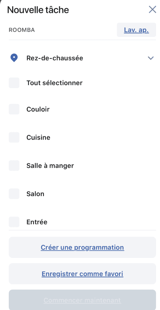 irobot nouvelle tache