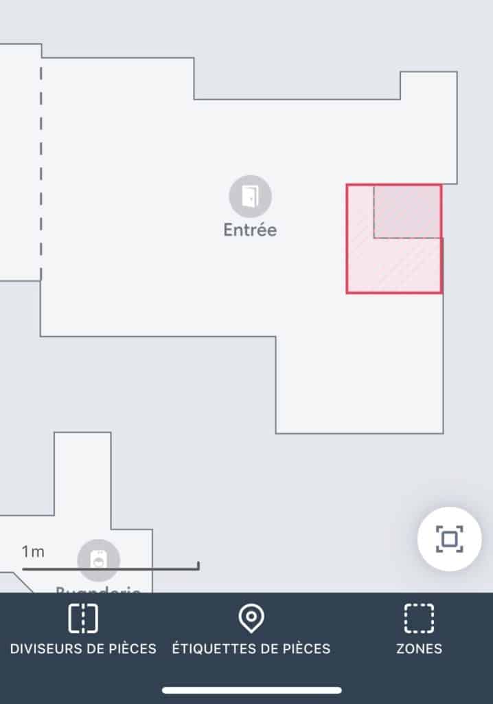 irobot zones spéciales