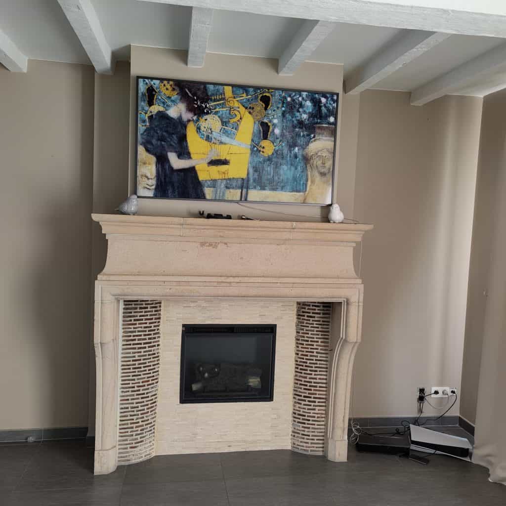 L'ambiance de la pièce change en fonction des œuvres choisies